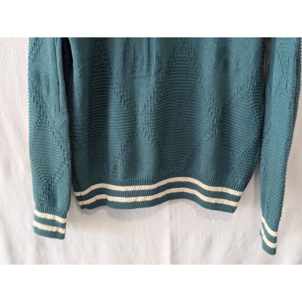Vintage Expressions Golf Themed Knit Cotton Sweater Men's Size Large - Picture 9 of 14